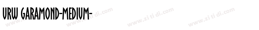URW Garamond-MEDIUM字体转换 URW Garamond-MEDIUM字体转换